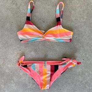 ✨sale✨ Solid & Striped Multi Colored Bikini